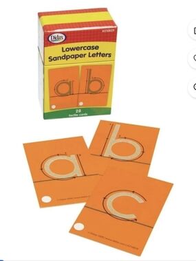 Didax Lowercase Sandpaper Letters - Tactile Cards